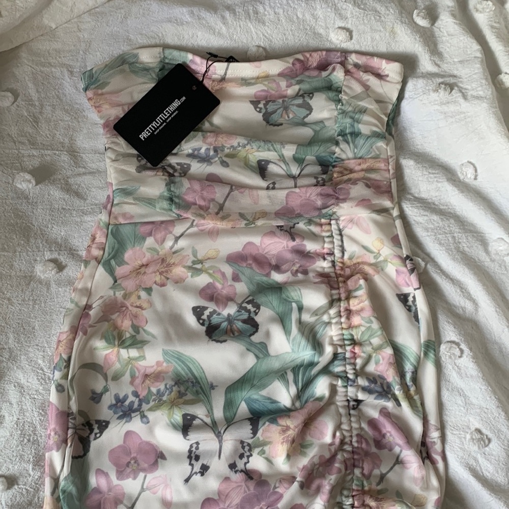 Pretty Little Thing Ruched Bodycon Dress